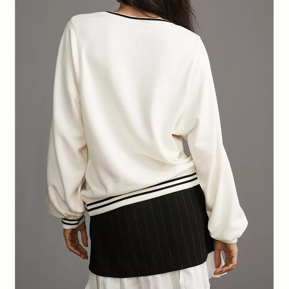 Pilcro Anthropologie Def Leppard Varsity Sweater, XS, NWOT - Picture 3 of 7